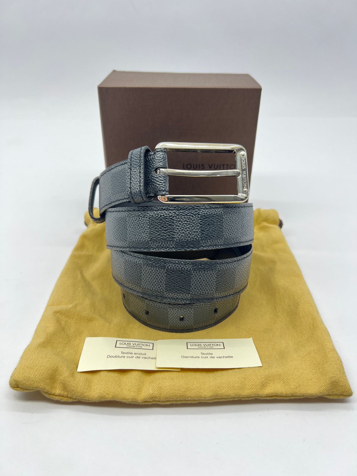 Ceinture Force Damier Graphite SHW