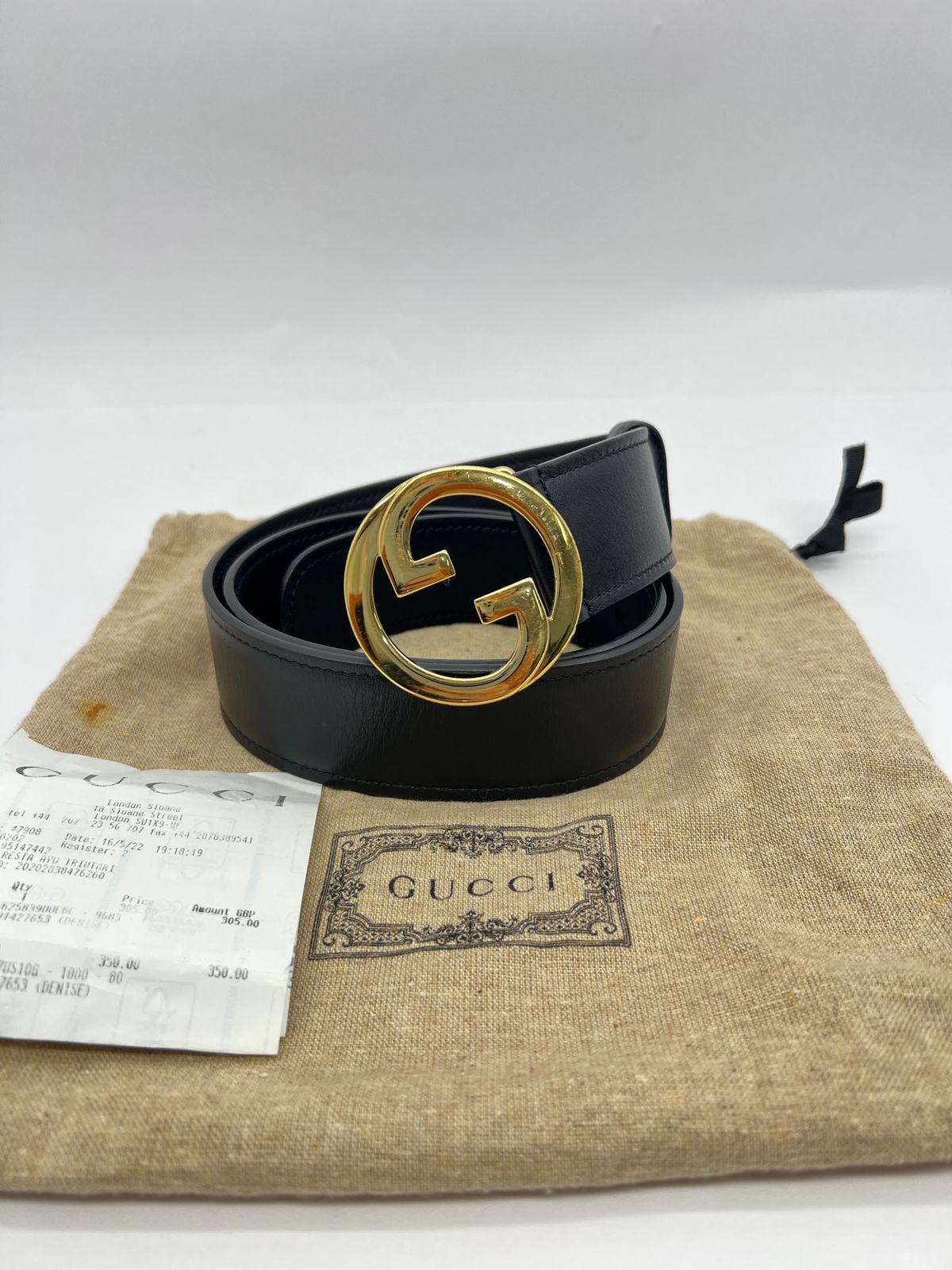 Interlockung Belt 4 CM Black GHW