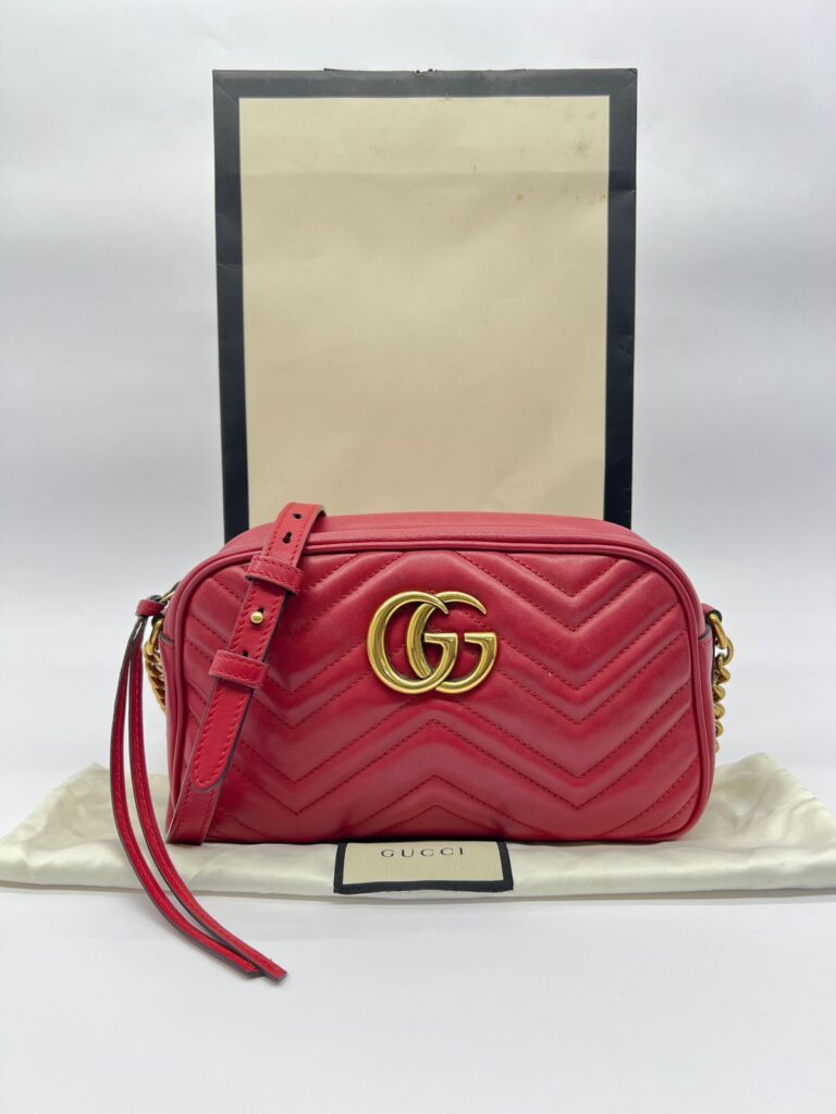 Marmont Camera Small Red GHW