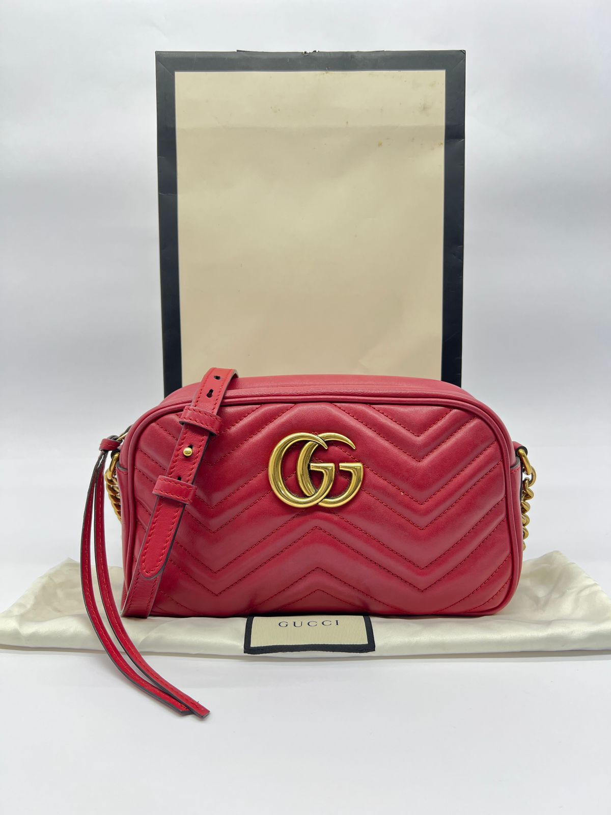 Marmont Camera Small Red GHW