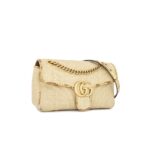 Marmont Small Raffia Elaphe Natural GHW