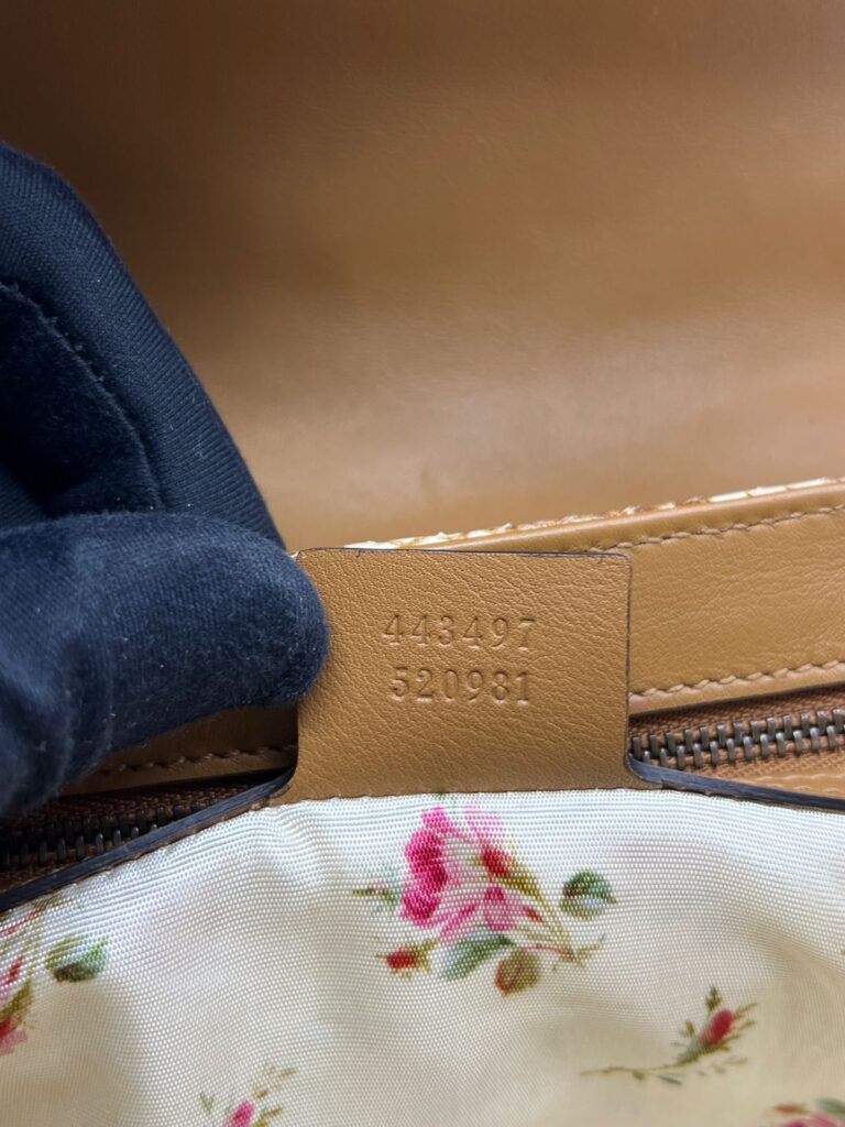 Marmont Small Raffia Elaphe Natural GHW