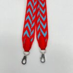 Strap 25 MM Zigzag Rouge Coeir/Blue Norda PHW