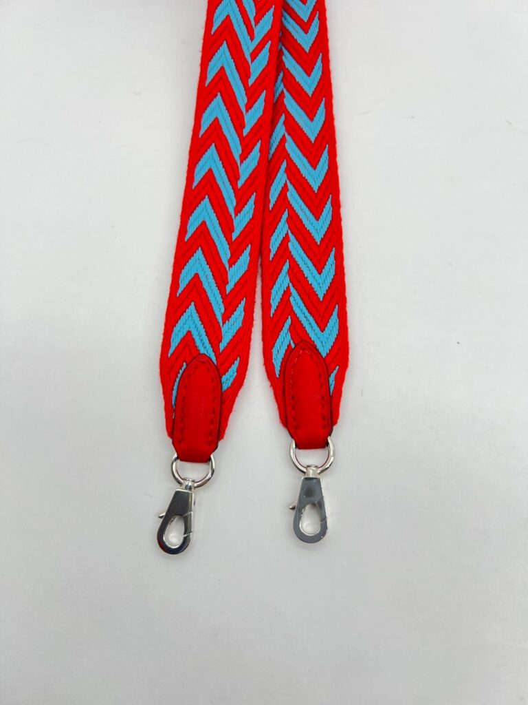 Strap 25 MM Zigzag Rouge Coeir/Blue Norda PHW