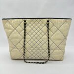 Zucca Quilted Chain Nylon Beige GHW