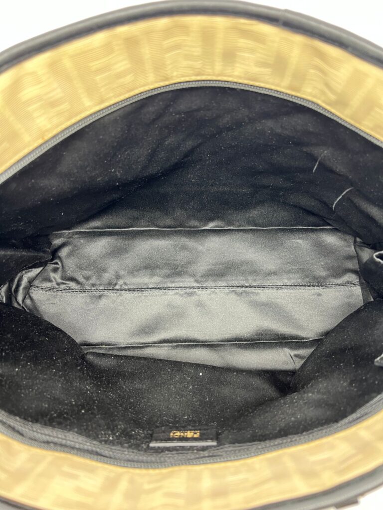 Zucca Quilted Chain Nylon Beige GHW