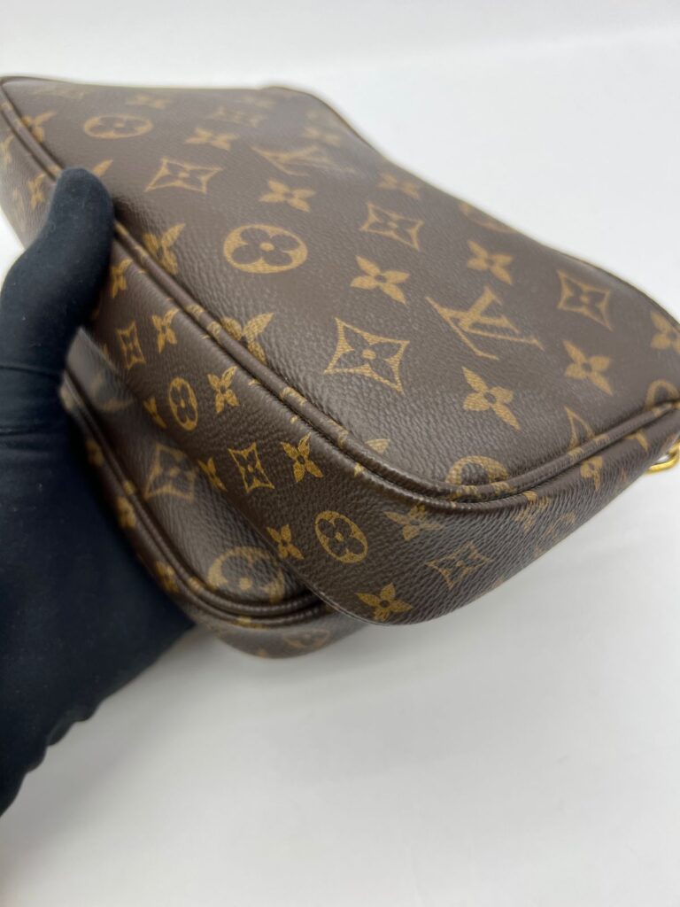 Multi Pochette Monogram Strap Khaki GHW