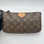 Multi Pochette Monogram Strap Khaki GHW