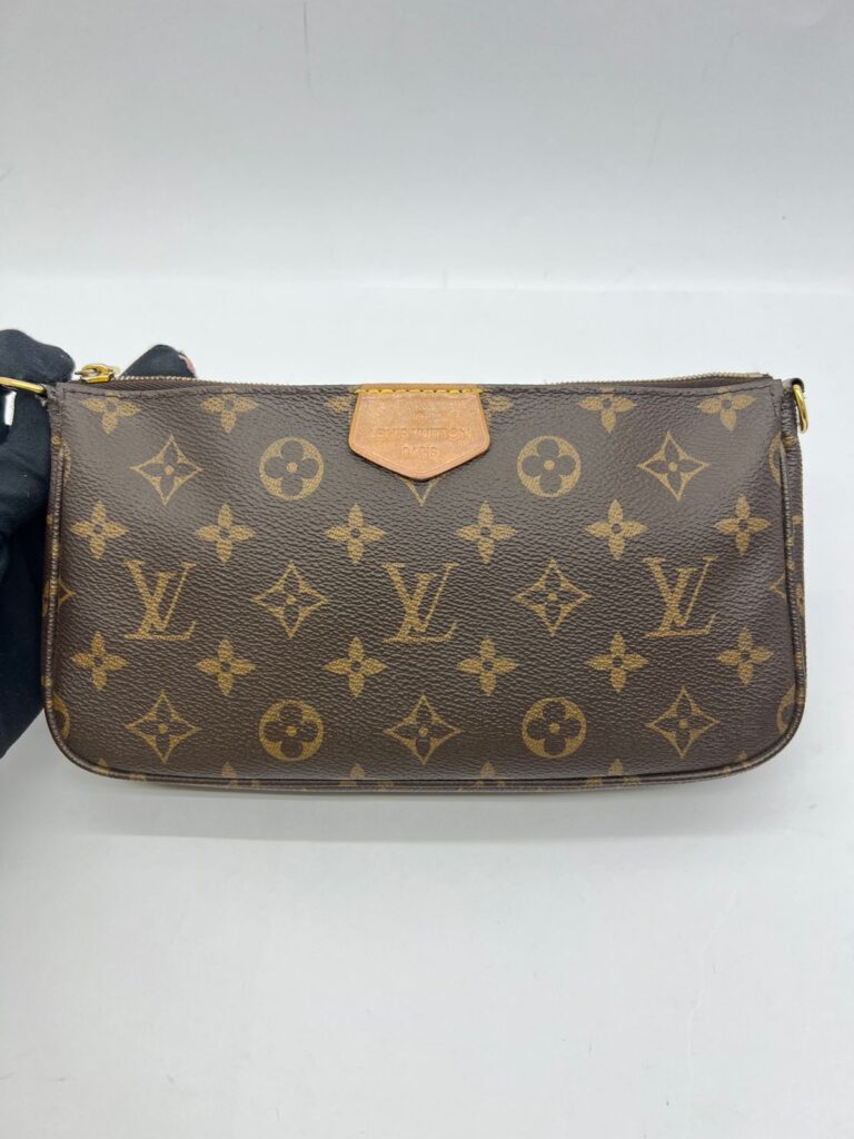 Multi Pochette Monogram Strap Khaki GHW