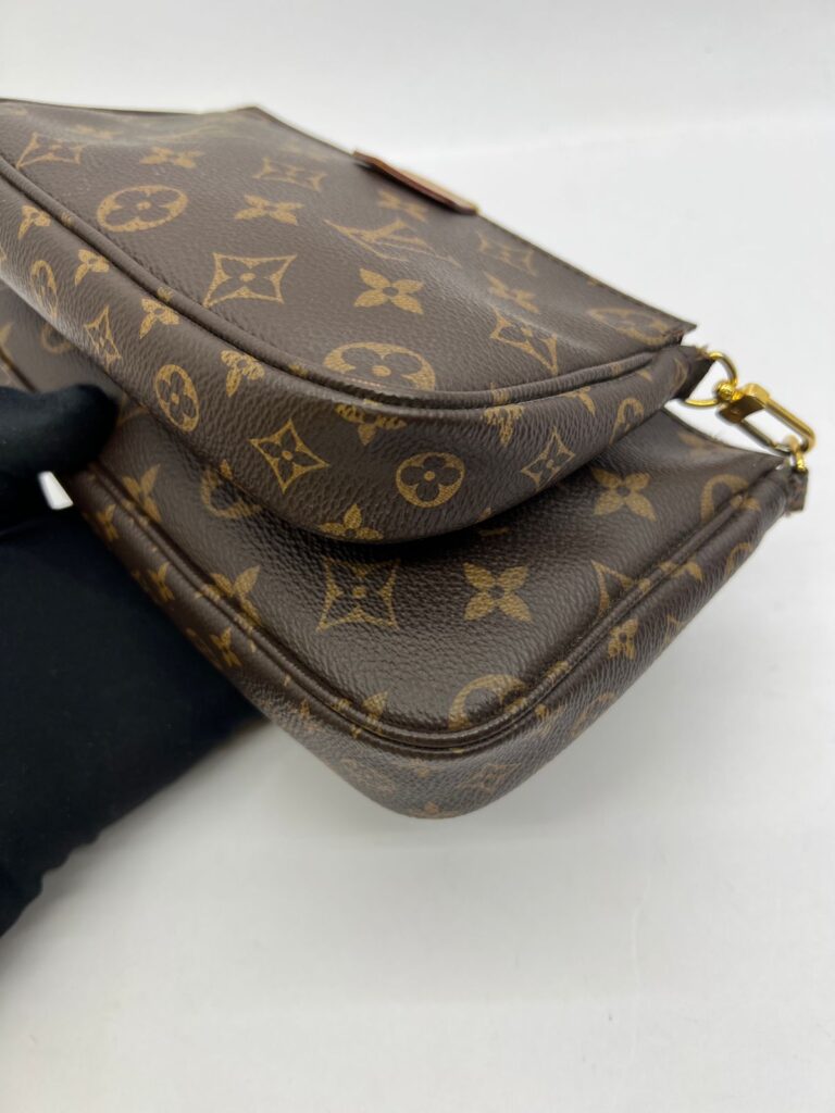 Multi Pochette Monogram Strap Khaki GHW