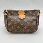 Multi Pochette Monogram Strap Khaki GHW