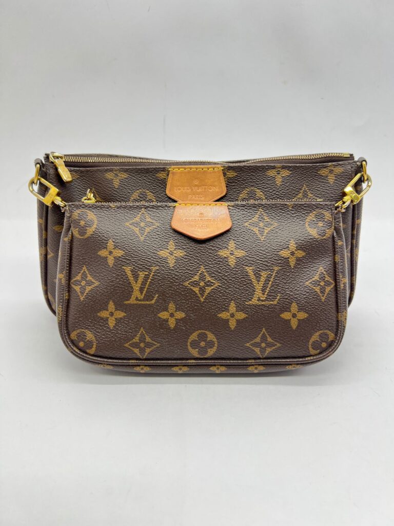 Multi Pochette Monogram Strap Khaki GHW