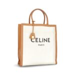 Large Cabas Vertical Canvas Natural / Tan GHW