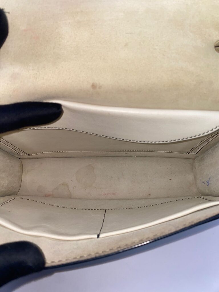 J'Adior Chain Flap Bag White GHW