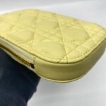 Lady Dior Tech Holder Soft Yellow Lambskin LGHW