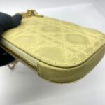 Lady Dior Tech Holder Soft Yellow Lambskin LGHW