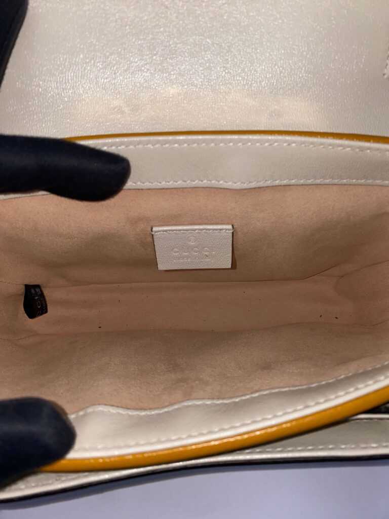 Padlock GG Supreme Ivory Safran GHW