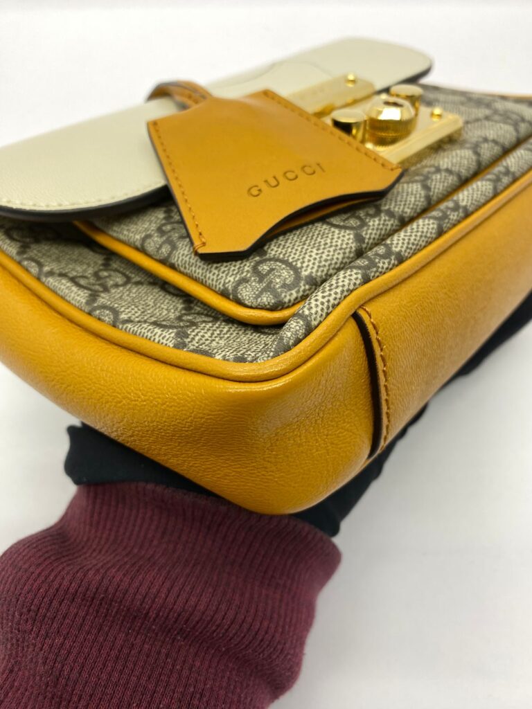 Padlock GG Supreme Ivory Safran GHW