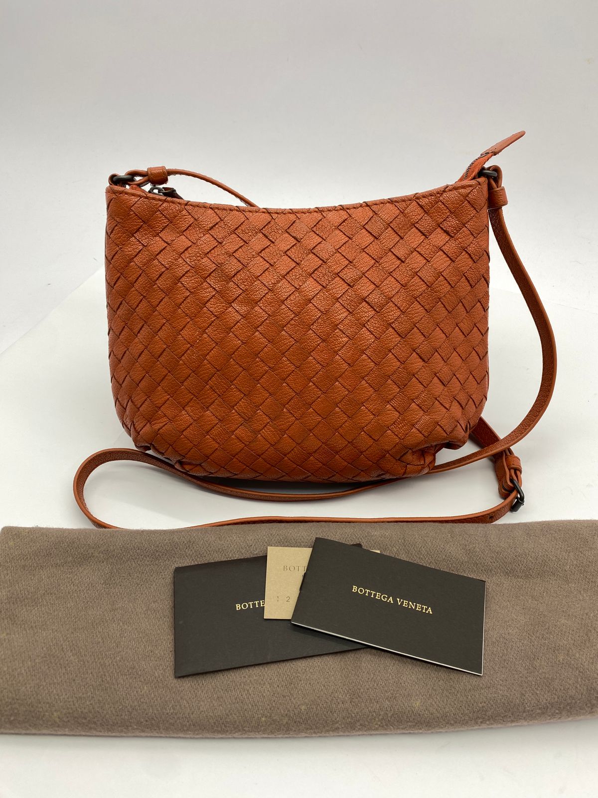 Crossbody Bag Intrecciato Brick Red