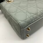 Lady Dior Small Lambskin Stone Gray LGHW