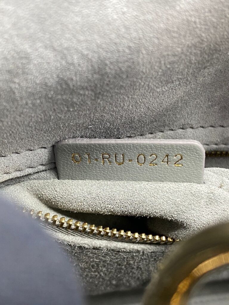 Lady Dior Small Lambskin Stone Gray LGHW