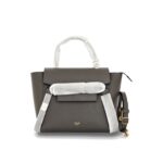 Nano Belt Bag Grained Calfskin Dark Grey GHW