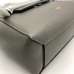 Nano Belt Bag Grained Calfskin Dark Grey GHW