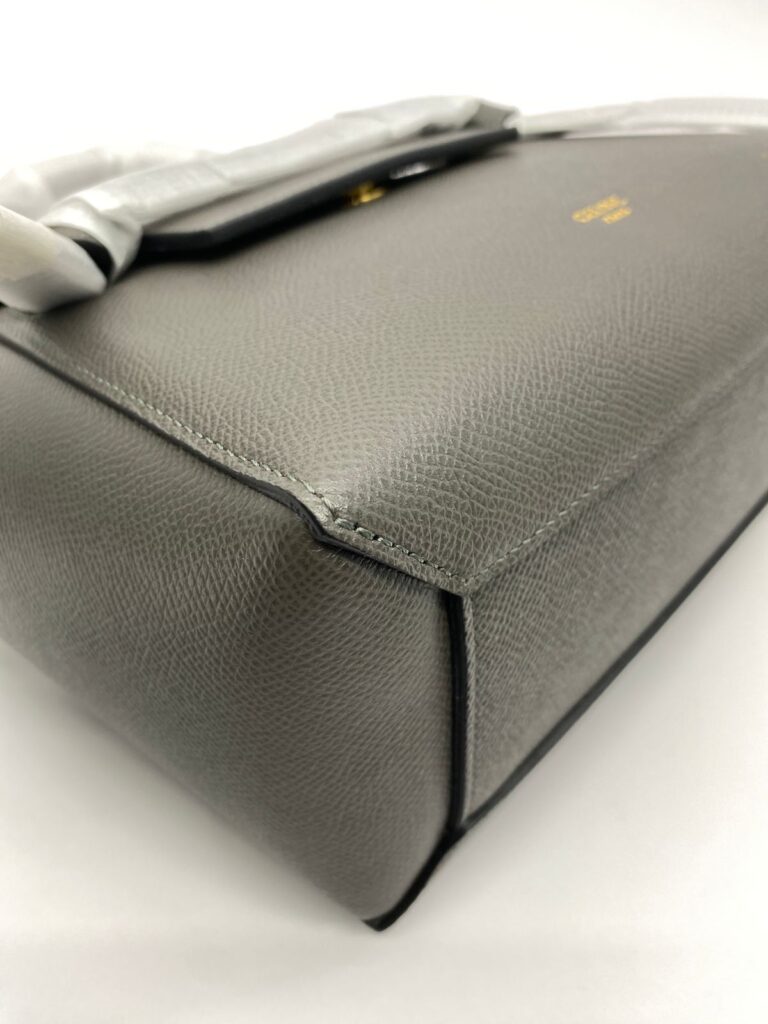 Nano Belt Bag Grained Calfskin Dark Grey GHW