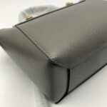 Nano Belt Bag Grained Calfskin Dark Grey GHW