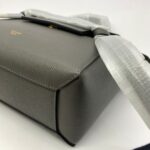 Nano Belt Bag Grained Calfskin Dark Grey GHW