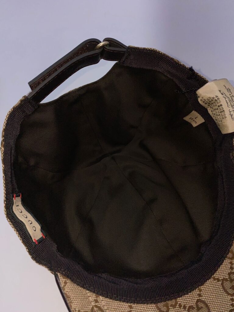 Baseball Cap GG Canvas Brown