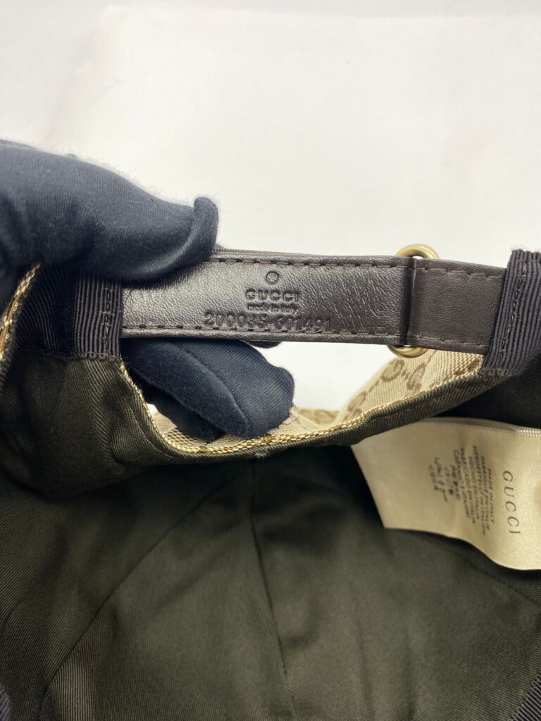 Baseball Cap GG Canvas Brown