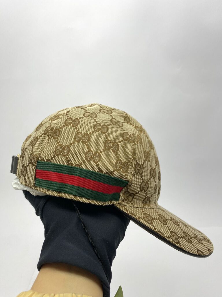 Baseball Cap GG Canvas Brown