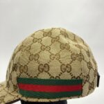 Baseball Cap GG Canvas Brown