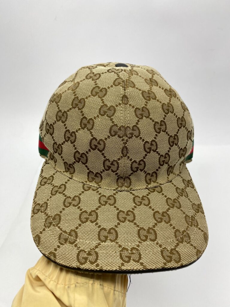 Baseball Cap GG Canvas Brown