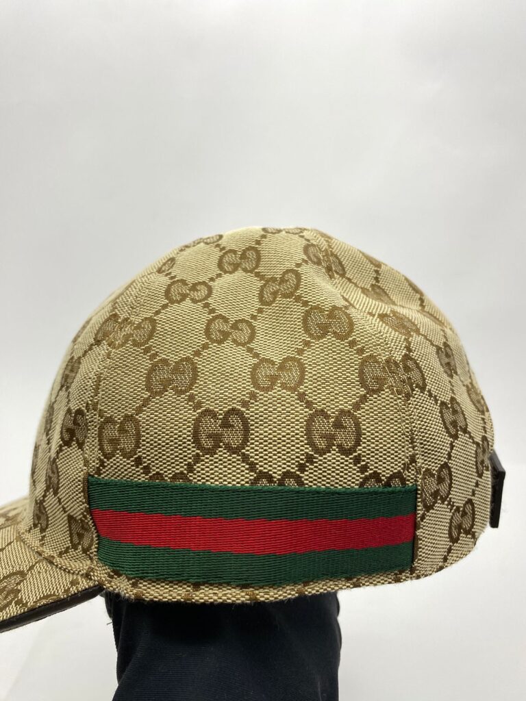 Baseball Cap GG Canvas Brown