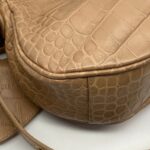 Le Cagole XS Nude Croco GHW