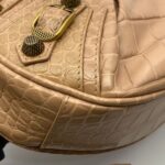 Le Cagole XS Nude Croco GHW