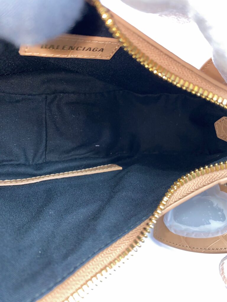 Le Cagole XS Nude Croco GHW