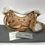 Le Cagole XS Nude Croco GHW