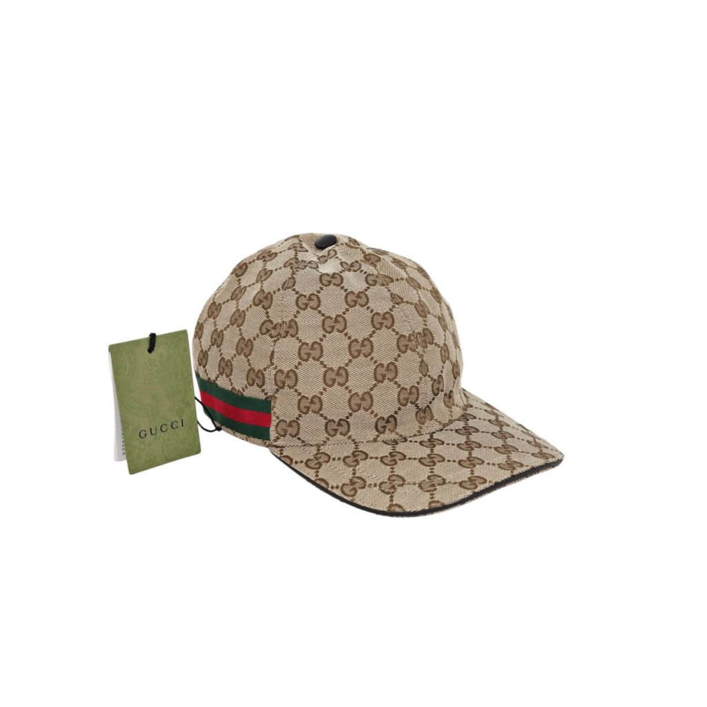 Baseball Cap GG Canvas Brown
