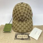 Baseball Cap GG Canvas Brown