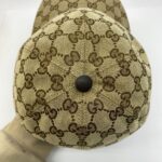 Baseball Cap GG Canvas Brown