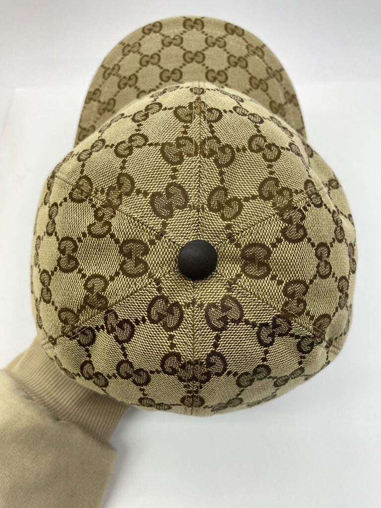 Baseball Cap GG Canvas Brown