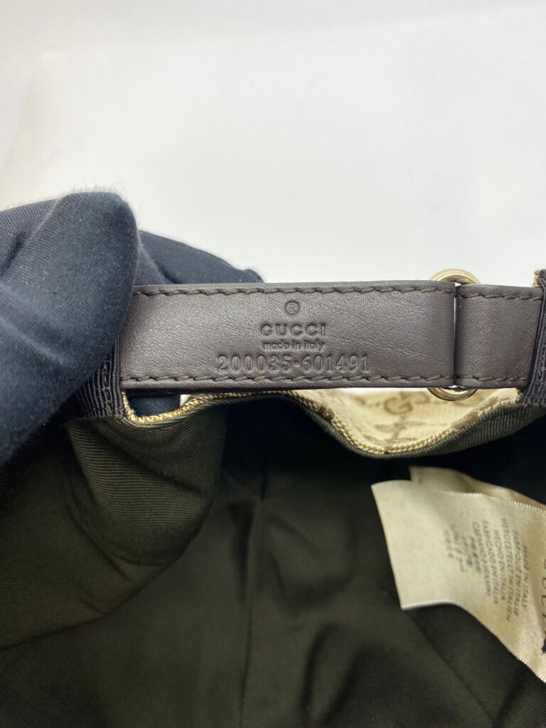 Baseball Cap GG Canvas Brown