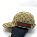 Baseball Cap GG Canvas Brown