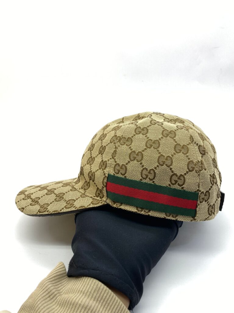 Baseball Cap GG Canvas Brown