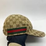 Baseball Cap GG Canvas Brown