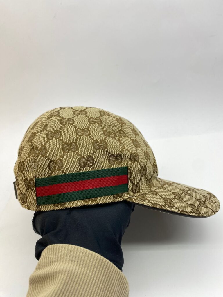 Baseball Cap GG Canvas Brown