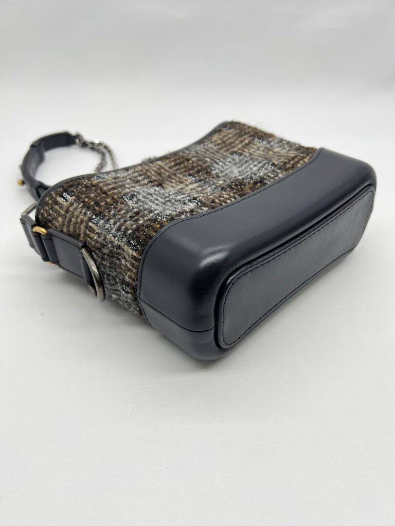 Gabrielle Small Tweed Dark Grey Brown Multicolor